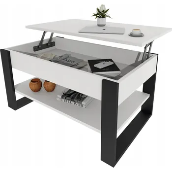 Konferenční stolek Konferenční stolek möbelkap obdélníkový 92 x 54,2 x 45 cm bílý