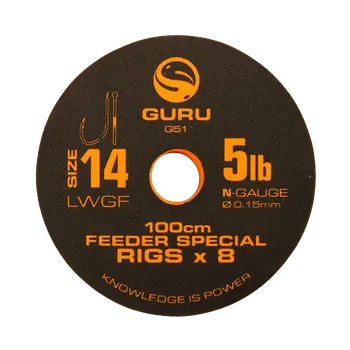 Rybářský háček Guru Návazec 100 cm LWG Feeder Special Rigs Velikost háčku: 20