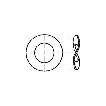 podložka Podložka "osmička",pérová M5 D=11mm h=0,5mm pružná ocel