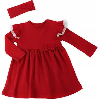 Dívčí šaty Dětské Šaty + čelenka Nicol vel. 110 Vánoční BN