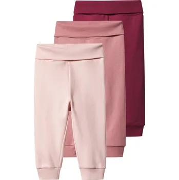 lupilu® Chlapecké kalhoty s BIO bavlnou "Jogger", 3 kusy (červená/růžová, 50/56)