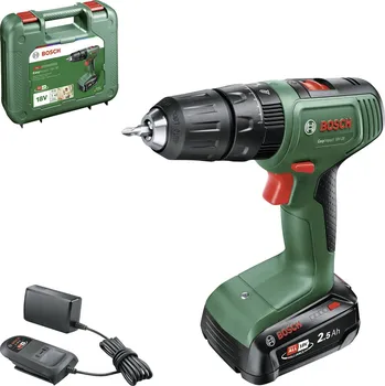 Bosch Home and Garden EasyImpact 18V-3 aku příklepová vrtačka, 2cestný, akumulátor, vč. nabíječky, kufřík, 0615A5008L