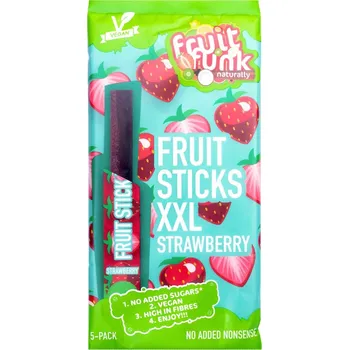 Bonbon Fruit Funk Ovocné tyčinky XXL jahoda váha 100g (5x20g)