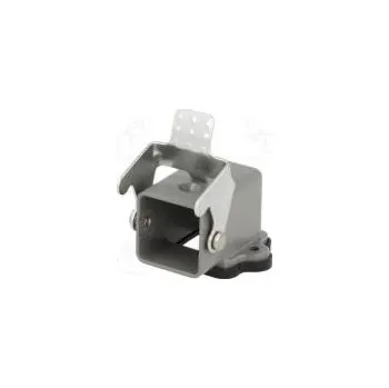 Elektrický konektor Kryt pro konektory HDC velikost 3A se západkou úhlový kov