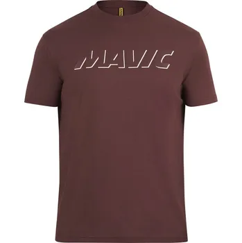 Cyklistické oblečení MAVIC TRIKO S KRÁTKÝM RUKÁVEM CORPORATE LOGO AUBERGINE CORDE (T000217) XL
