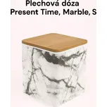 Plechová dóza Present Time, Marble, S - (11x14cm)