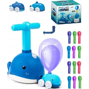autíčko RAKETOMET BALÓNOVÝ DELFÍN INTERAKTIVNÍ AUTO PUMPA