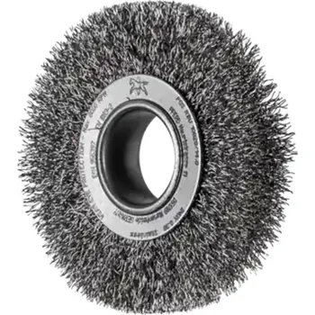 Brusný kotouč Pferd 43701106 | Rotační kartáč široký, univerzální, zvlněný drát POS RBU 10020/14 INOX 0,30