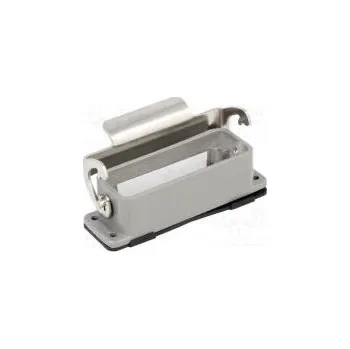 Elektrický konektor Kryt pro konektory HDC velikost 16A se západkou přímý kov