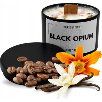 Svíčka Sójová vonná svíčka v plechovce 120 ml Black Opium Splaszi Ekologická