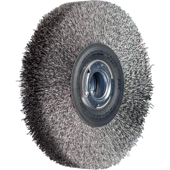 Brusný kotouč Pferd 43701265 | Rotační kartáč široký, univerzální, zvlněný drát POS RBU 20038/AK 32-2 ST 0,30