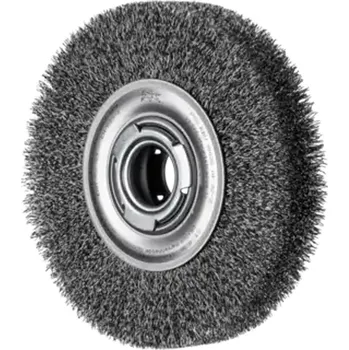 Brusný kotouč Pferd 43701245 | Rotační kartáč široký, univerzální, zvlněný drát POS RBU 18038/AK 32-2 ST 0,30