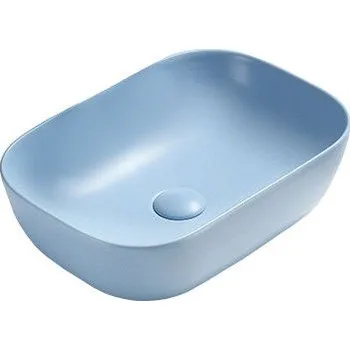 Umyvadlo Mexen Rita umyvadlo na desku 45 x 32 cm, modrá matná - 21084549 Koupelnové umyvadla