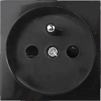 Elektrická zásuvka Zásuvka typu E (francouzská) pasuje na rámy MCE718B z černého skla