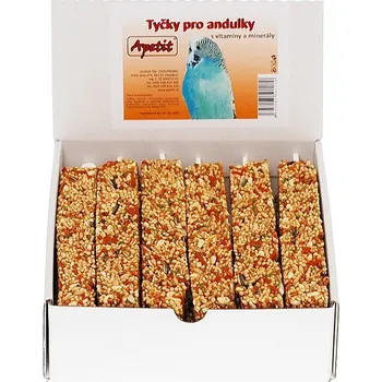 Krmivo pro ptáka Apetit Tyčky pro papoušky 12 ks - EXPIRACE
