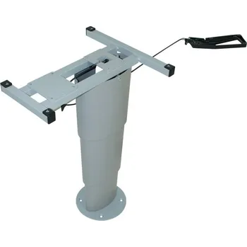 Psací stůl Kesseböhmer Jednosloupový zvedací stůl Primero Comfort, 325-685 mm, stříbrno-šedý