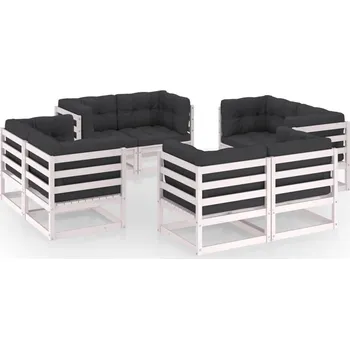 Zahradní sestava zahrada-XL 8dílná zahradní sedací souprava s poduškami masivní borovice 3076335