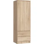 Šatní skříň STAR S60 2D2SZ dub sonoma