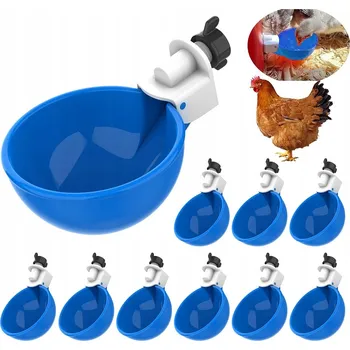 Napáječka pro ptáka 10 KS AUTOMATICKÁ NAPÁJEČKA PRO DRŮBEŽ SLEPICE KACHNY