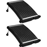 zahrada-XL Solární ohřev bazénu zaoblené panely 2 ks 72,5 x 46 cm 3095461