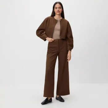 Dámské kalhoty Reserved - Volné kalhoty - hnědá - 647GA-88X - 647GA-88X-S