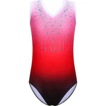 Body BALETNÍ TRIKOT BEZ RUKÁVŮ PRO GIMNASTIKU, VELIKOST 150