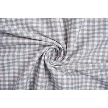 Látka s jemným kostkovaným vzorem, Viskóza PREMIUM