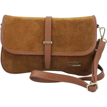 Barberinis kabelka, typ kabelka přes rameno, z pravé nubukové kůže, hnědá