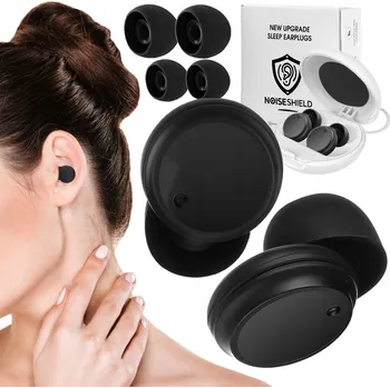 Chrániče sluchu Špunty do uší Zátkové chrániče Sluchátka Černé