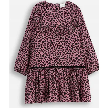 Dámské šaty Šaty pro dívku fialové s puntíky, dlouhý rukáv, velikost 116, značka Coccodrillo ZC5