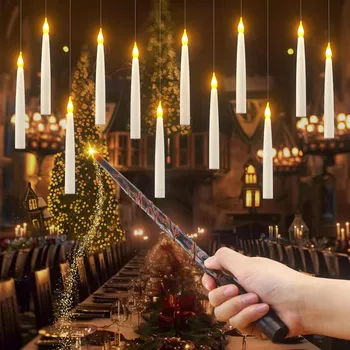 Obraz Svíčky s kouzelnou hůlkou a dálkovým ovládáním, plovoucí, závěsné, Harry Potter 12 Ks