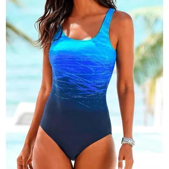 Dámské plavky Lelka jednodílné plavky modré, velikost M