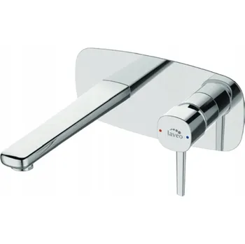 Vodovodní baterie Umyvadlová baterie pod omítku Laveo Pola, stříbrná