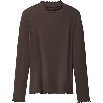 Dámské tričko esmara® Dámské triko s dlouhými rukávy (hnědá, S(36/38))
