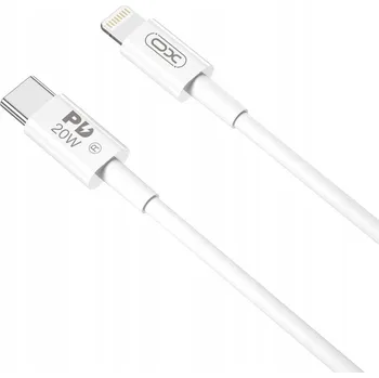 Datový kabel Kabel XO USB-C - Apple Lightning 1 m bílý