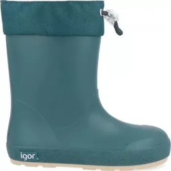 Chlapecké holínky Zateplené barefoot holinky Igor Yogi DK borreguito cuello petroleo 29
