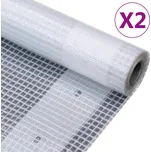 zahrada-XL Krycí plachty 2 ks 260 g/m² 4 x 20 m bílé 3082834