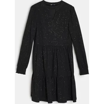 Dámské šaty Sinsay - Mini šaty s vrstveným efektem - černá - 621FI-99X - 621FI-99X-M