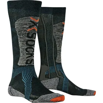Pánské termo ponožky X-Bionic X-SOCKS SKI ENERGIZER LT 4.0 Velikost: 39-41 / Barva: PETROL/STONE GREY MELANGE