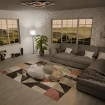 JUTEX Kusový koberec ARTE 11026 M11 fialový BARVA: Fialová, ROZMĚR: 200x290 cm