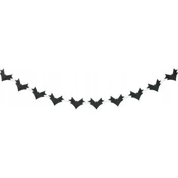 Černý girlanda/řetěz s netopýry IKEA