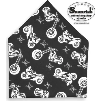 Šátek šátek motorky bílé, bso010