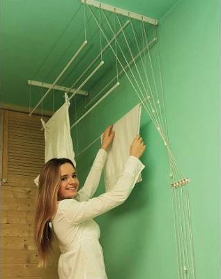 Stropní sušák na prádlo IDEAL 6 tyčí 180 cm / 55cm