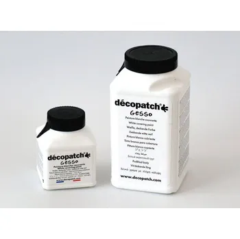 Vodová barva Gesso BÍLÁ krycí akrylová barva na decoupage - bal. 70 ml