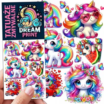 Tetování DOČASNÉ OMYVATELNÉ TETOVÁNÍ PRO DĚTI JEDNOROŽCI