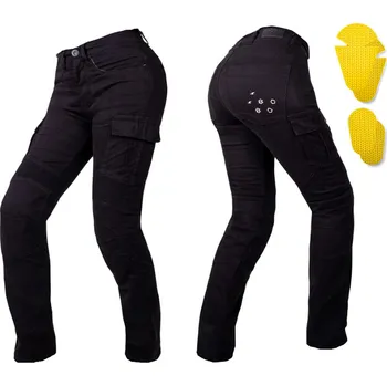 Moto oblečení W-TEC Dámské moto jeansy Komehana černá - 30/34