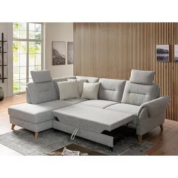 Sedací souprava Rohová sedací souprava ALMYRA Levý roh - s rozkladem pro spaní a úložným prostorem