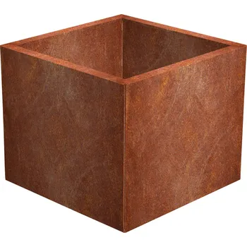 Květináč CORGARDEN Cube Zahradní květináč 60 x 60 x 50 cm, corten