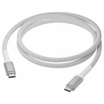 Datový kabel dbramante1928 re-charge - USB kabel - 24 pin USB-C (M) do 24 pin USB-C (M) - 1.2 m - pruchod napájení 100 W, pletený kabel, 100% recycled plastic