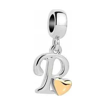 Přívěsek Přívěsek Charms písmeno P stříbro 925